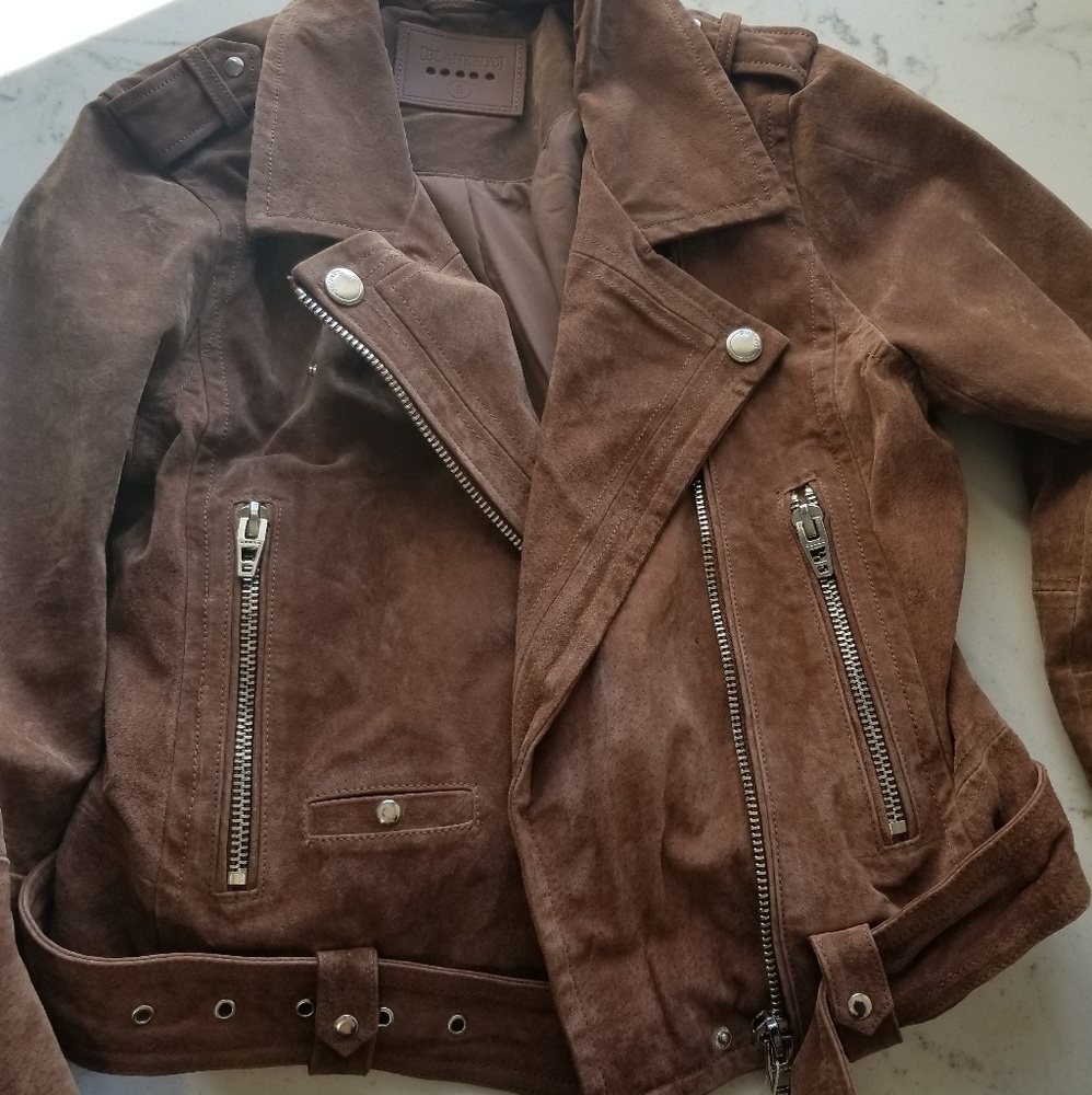 Blank NYC suede moto jacket